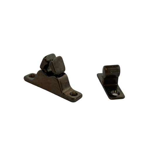 PINZA FERMAPORTA CON INCONTRO OTTONE BRONZATO