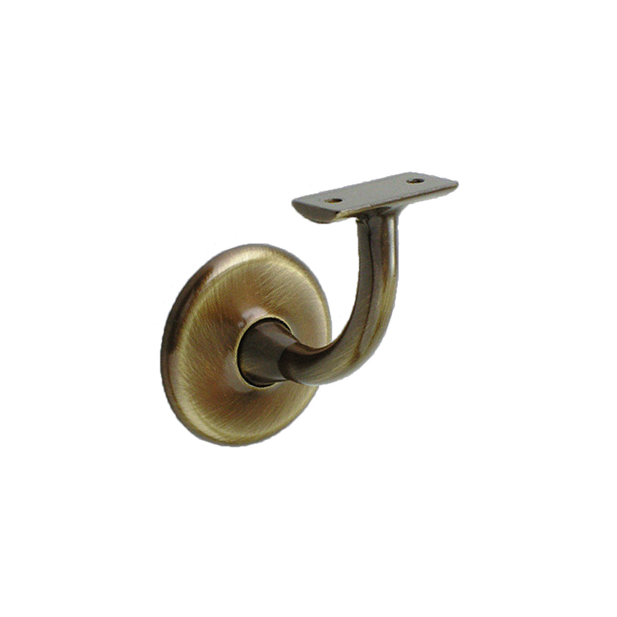 SUPPORTO CORRIMANO OTTONE BRONZATO GRAFFIATO VERNICIATO