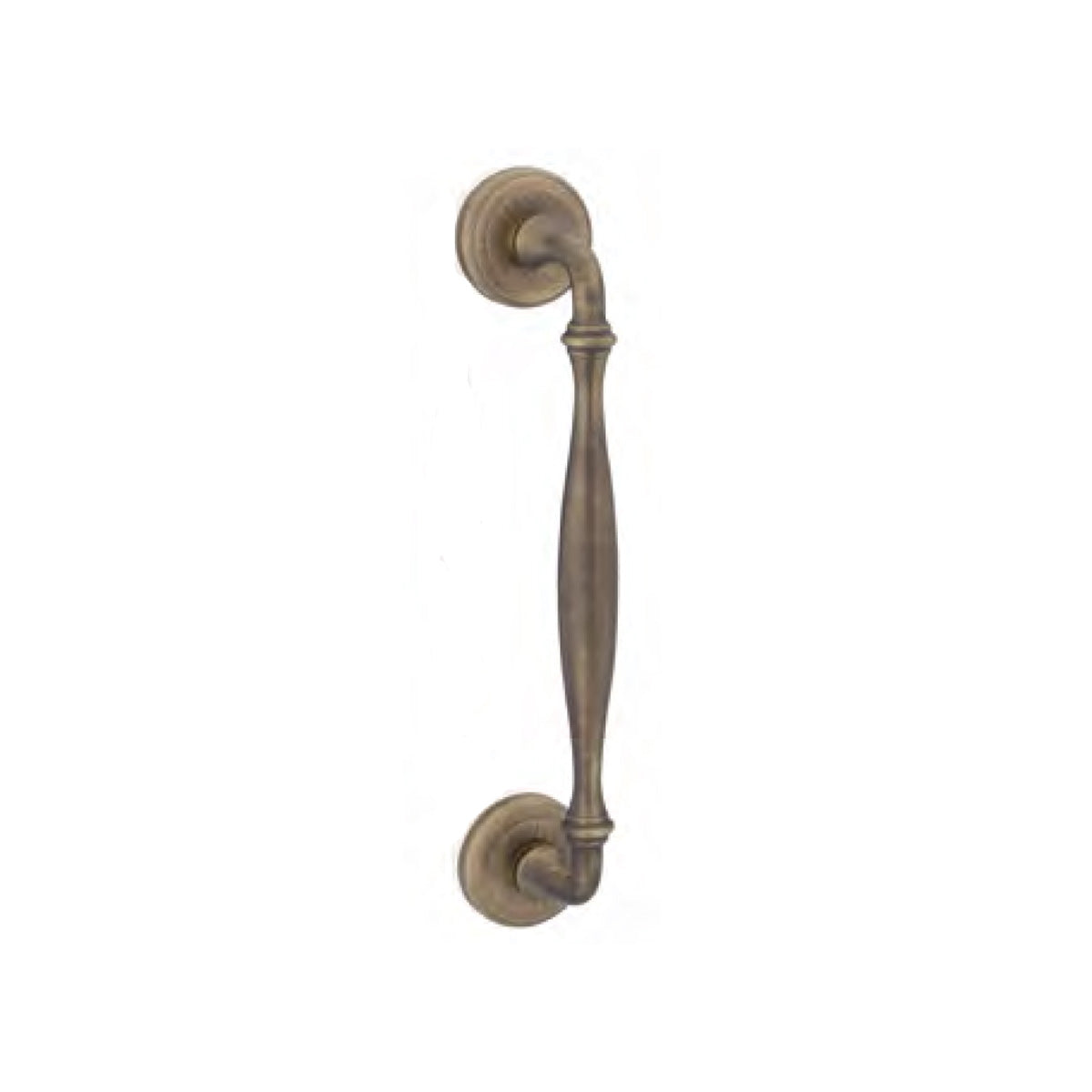 MANIGLIONE RUSTICA OTTONE GRAFFIATO VERNICIATO