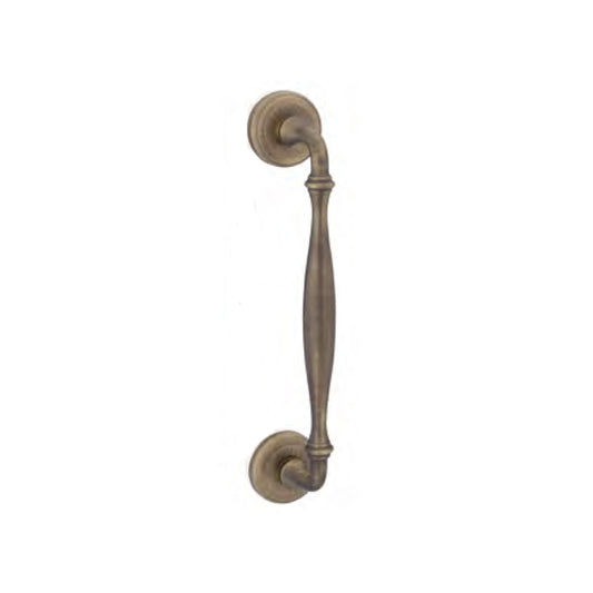 MANIGLIONE RUSTICA OTTONE GRAFFIATO VERNICIATO