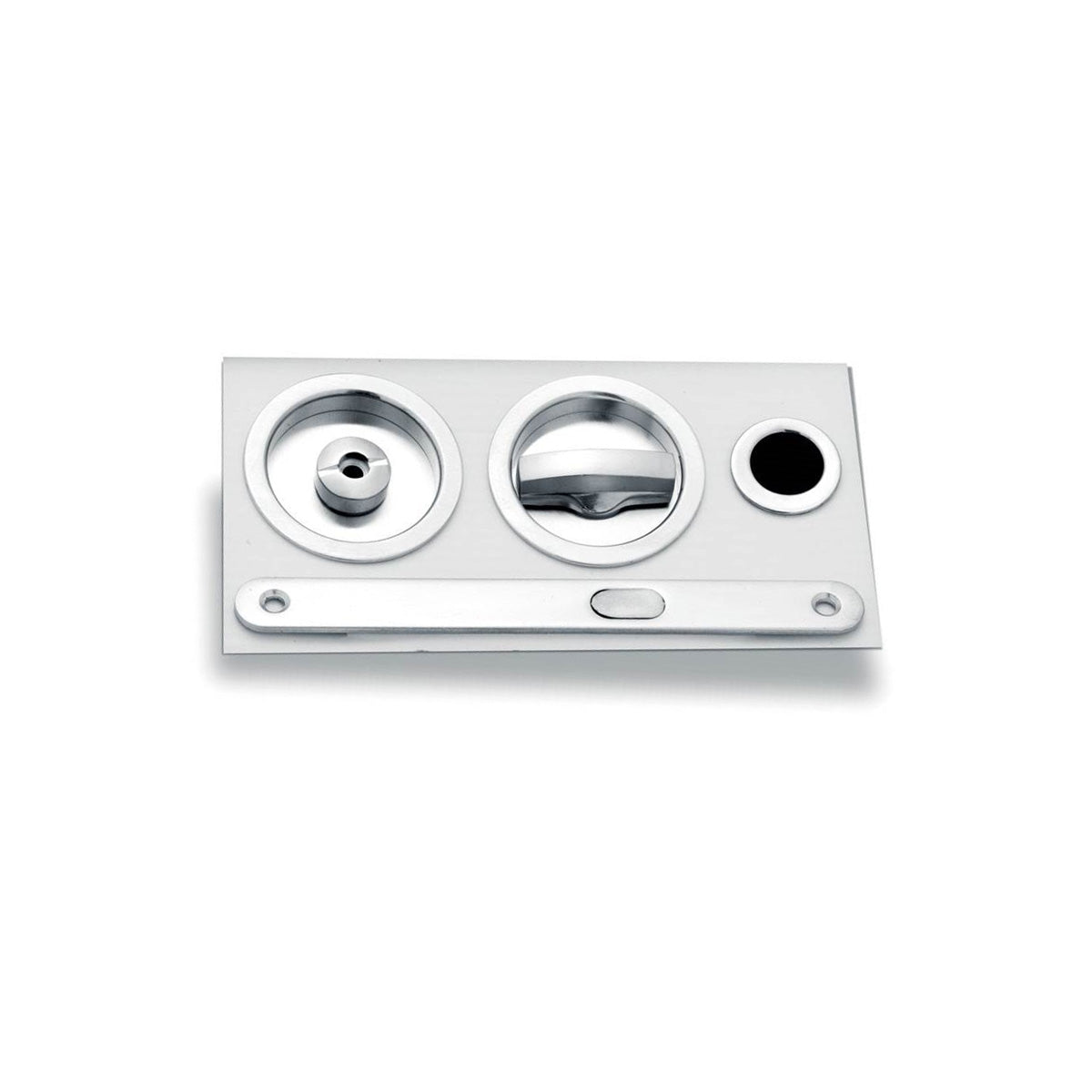 KIT CON NOTTOLINO TONDO EDGE 25 CROMO SATINATO