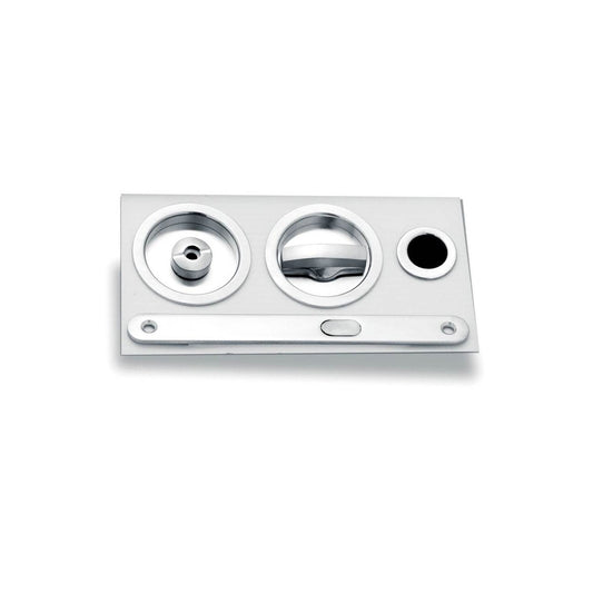 KIT CON NOTTOLINO TONDO EDGE 25 CROMO SATINATO