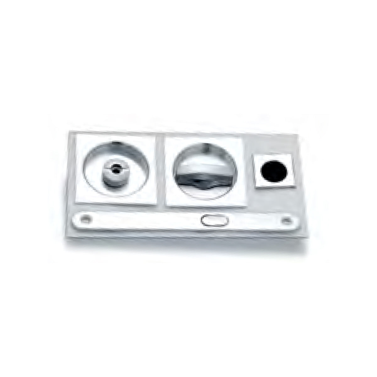 KIT CON NOTTOLINO QUADRO EDGE 28 CROMO SATINATO
