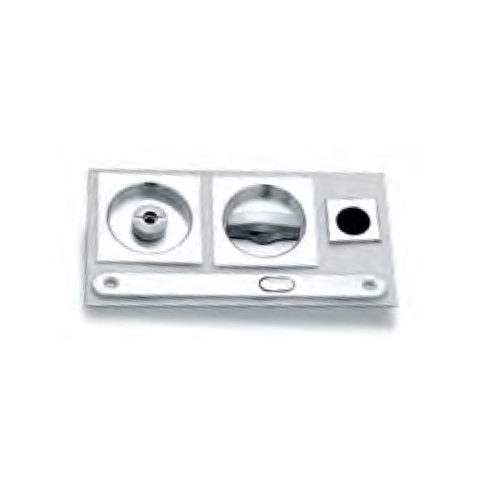 KIT CON NOTTOLINO QUADRO EDGE 28 CROMO SATINATO