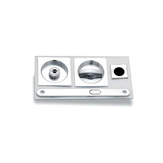KIT CON NOTTOLINO QUADRO EDGE 28 CROMO SATINATO