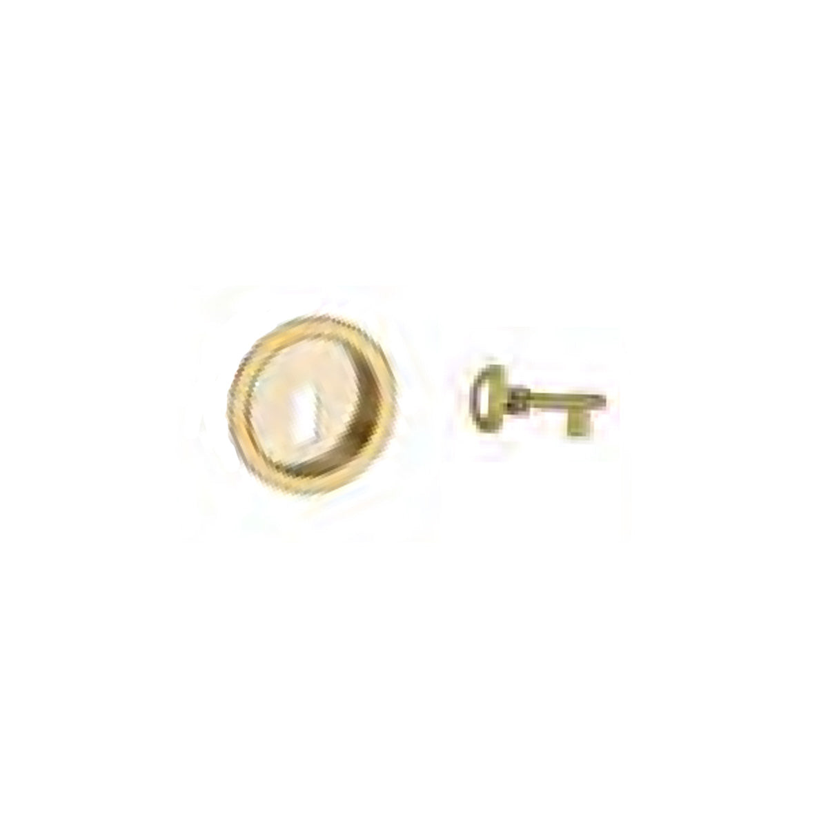 KIT INCASSO CON CHIAVE TONDO EDGE 31 OTTONE LUCIDO
