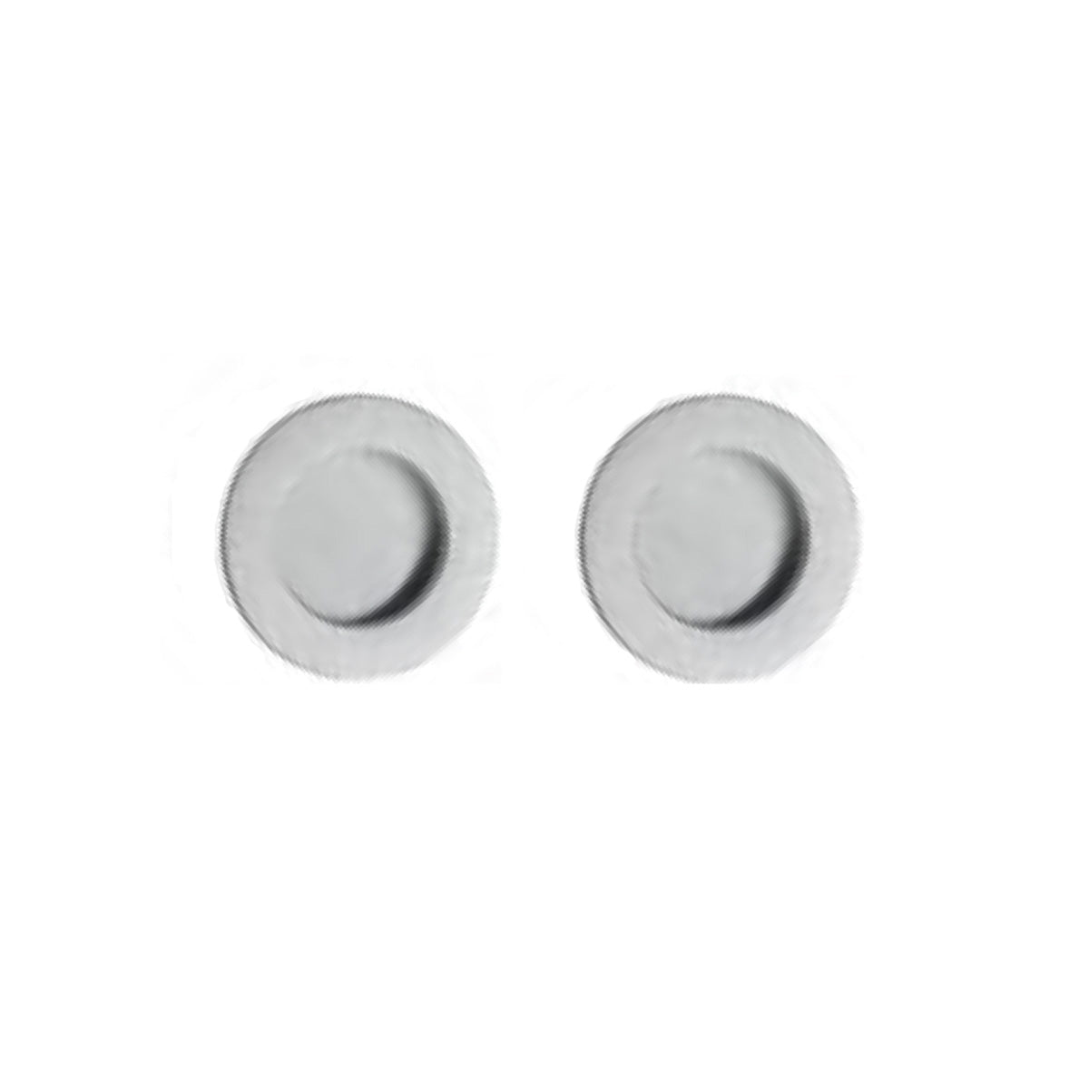 COPPIA INCASSO CON BORDO LARGO EDGE 39 CROMO SATINATO