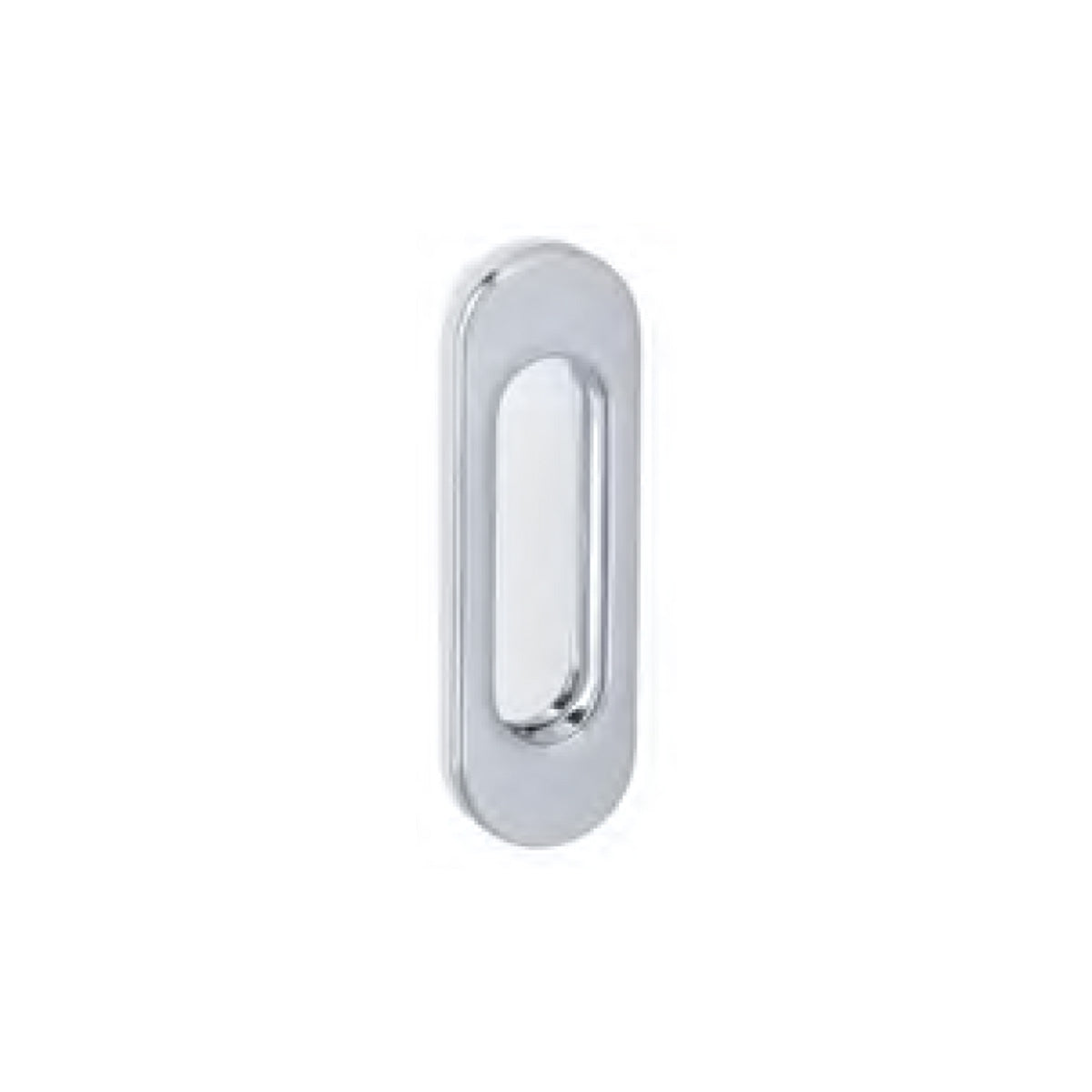 MANIGLIA INCASSO OVALE EDGE 5 CROMO SATINATO