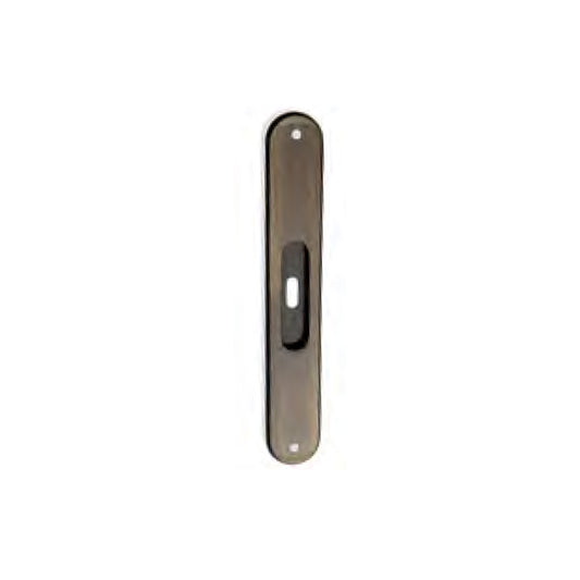 PLACCA INCASSO OVALE EDGE 37 OTTONE GRAFFIATO VERNICIATO
