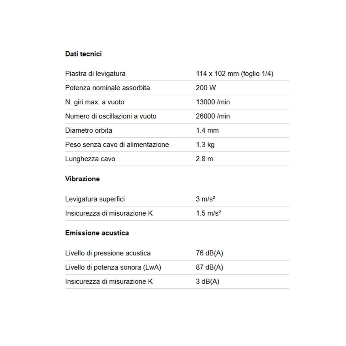 LEVIGATRICE ORBITALE PALMARE FSR 200 INTEC