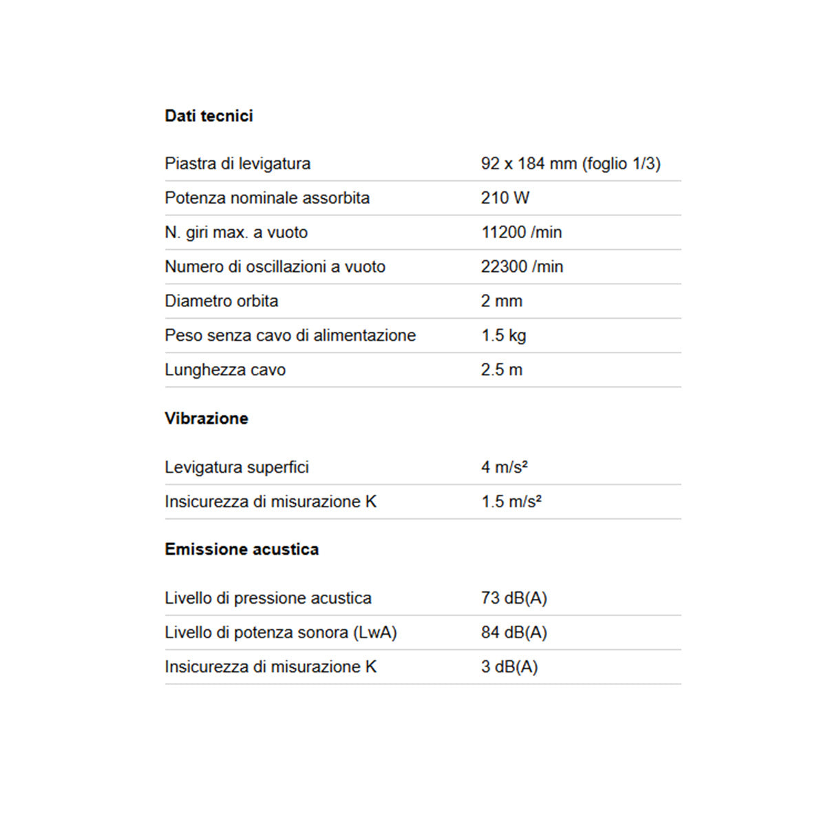 LEVIGATRICE ORBITALE SR 2185