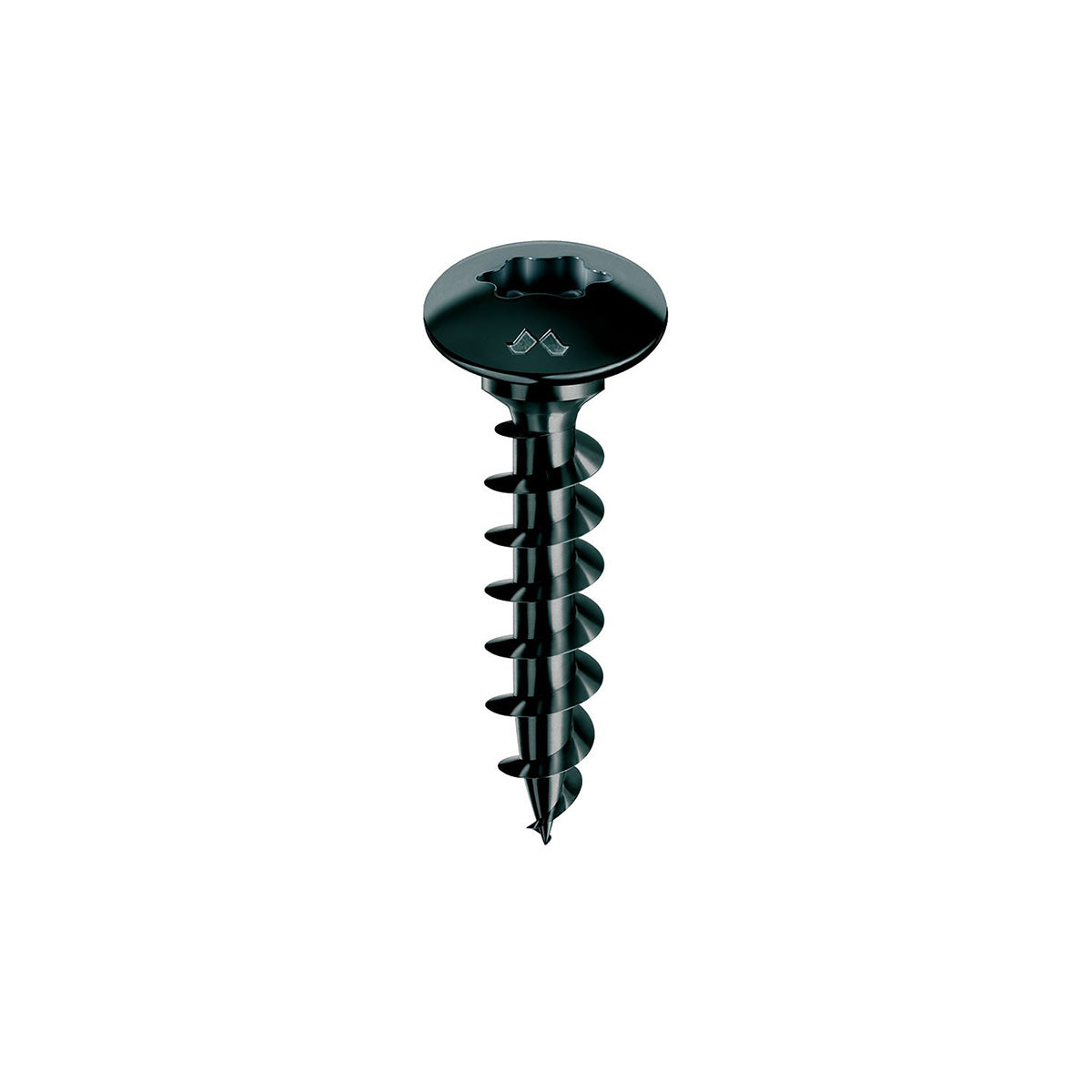 Vite Testa a Fungo con Collare 6x40 NERO PLUS per legno