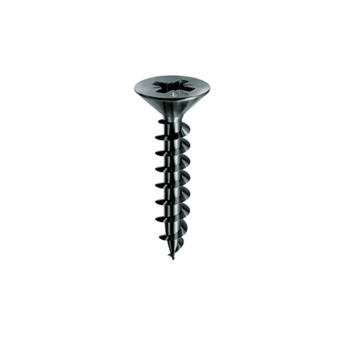 Vite Testa Piana Svasata 4x20 mm NERO PLUS per legno