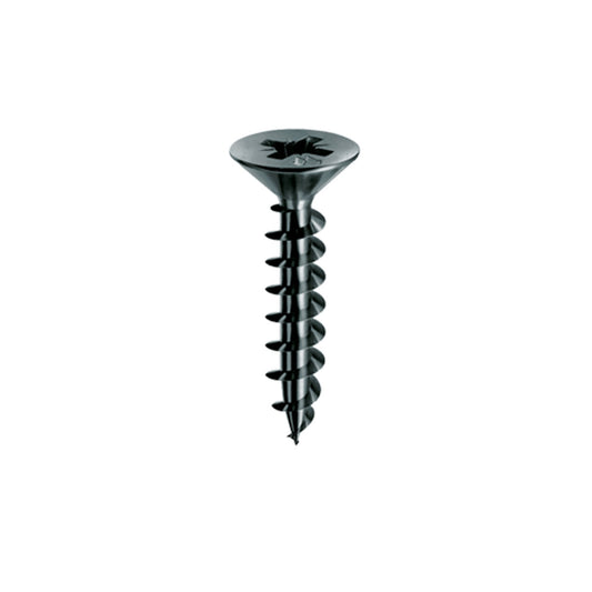 Vite Testa Piana Svasata 4x25 mm NERO PLUS per legno