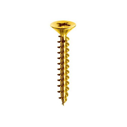 Vite Testa Piana Svasata 3,5x16 mm OTTONATA per legno