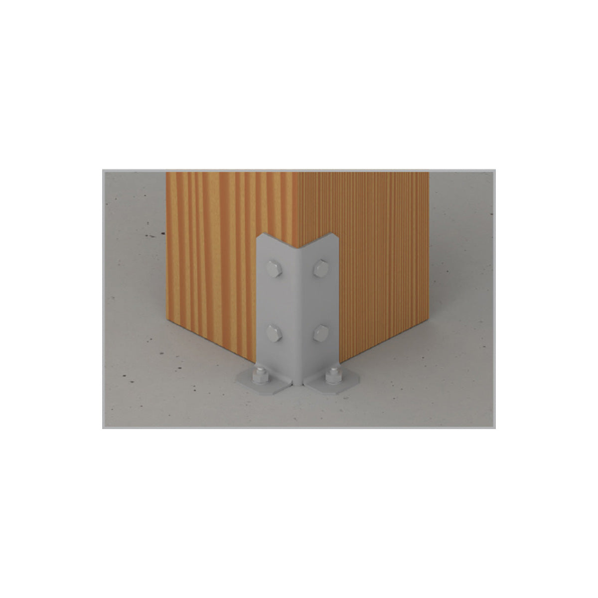 PORTAPILASTRO PIEGATO A L 60X60 MM