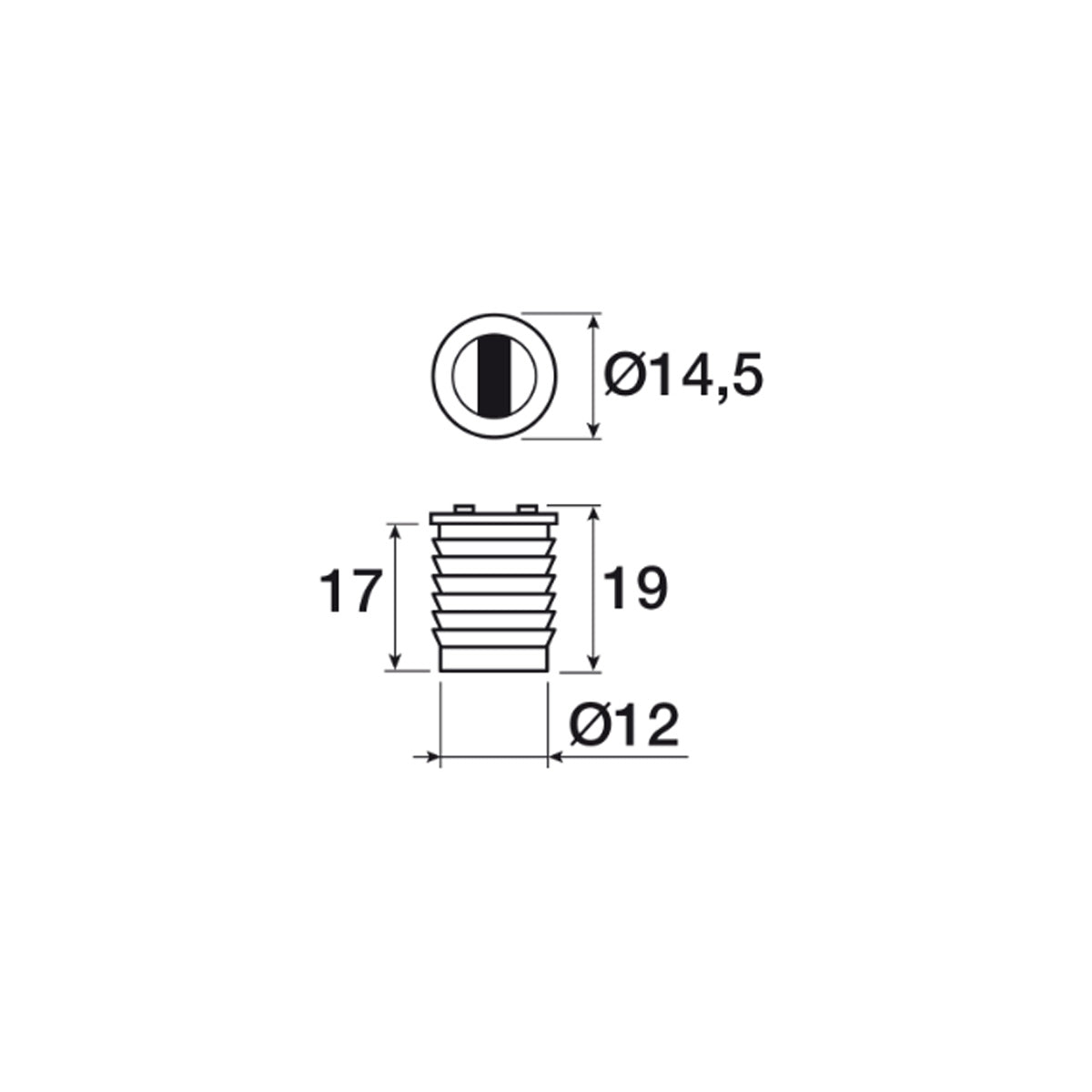 CHIUSURA MAGNETICA ART.634 BIANCO 10 PEZZI