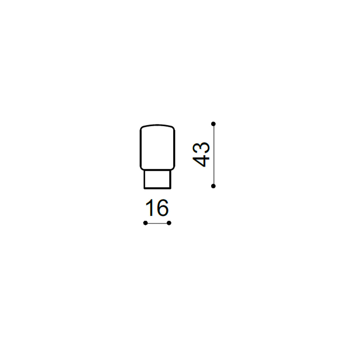 POMOLO PER CILINDRO ARGENTO F1 LOCK 24