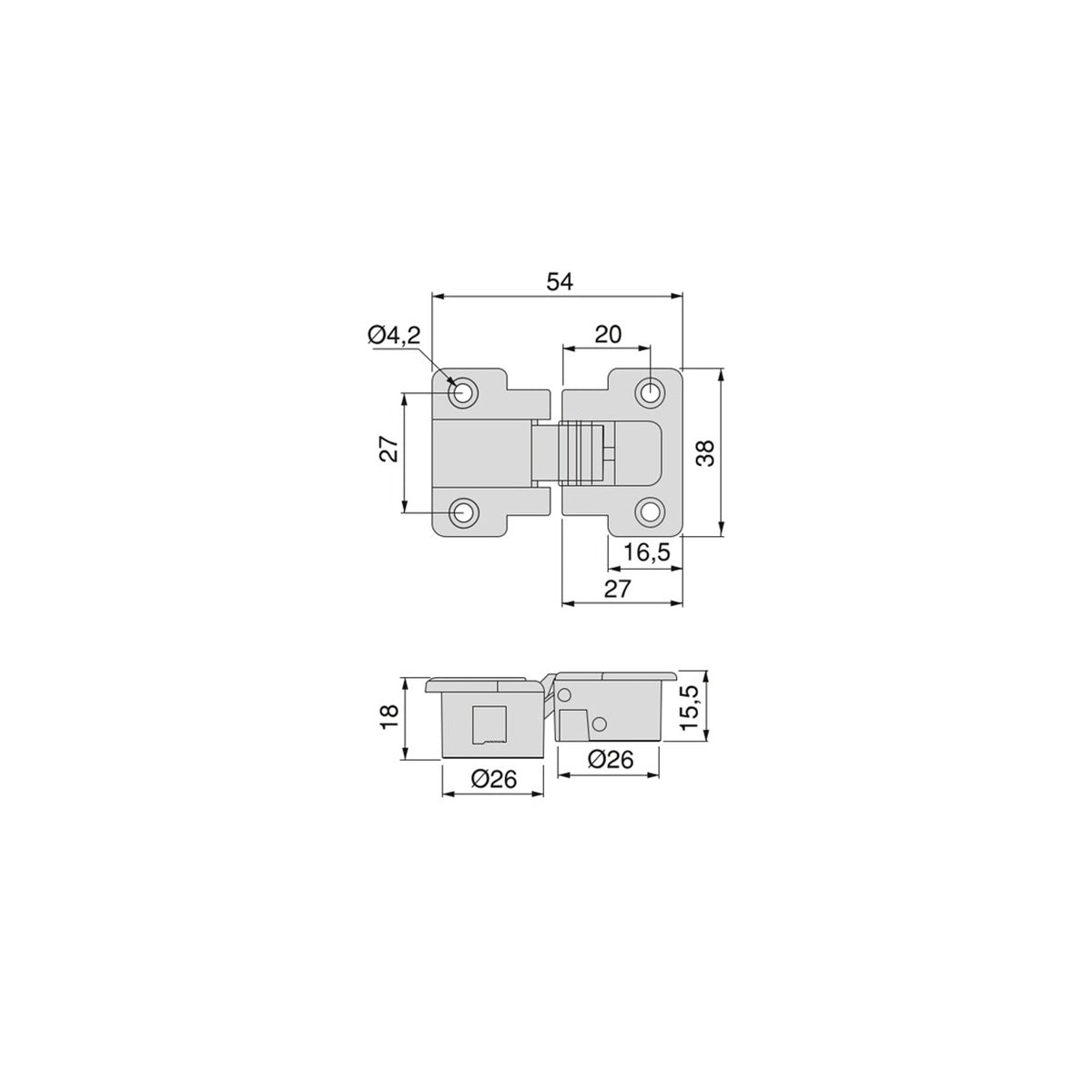 CERNIERA ANKOR GT-B D26 1010707