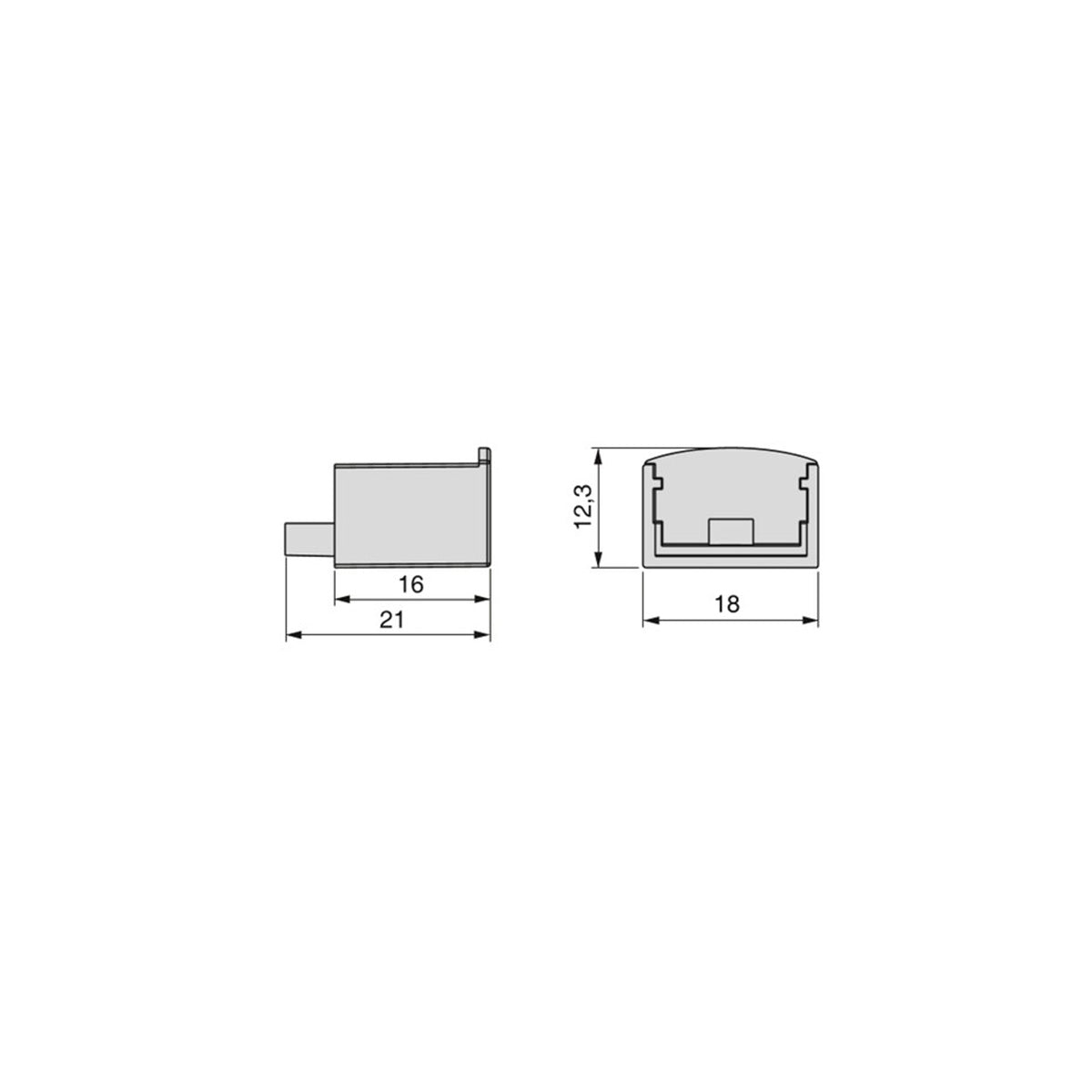 ACCESSORIO PER PROFILI DI SUPERFICIE LYNX 5143421
