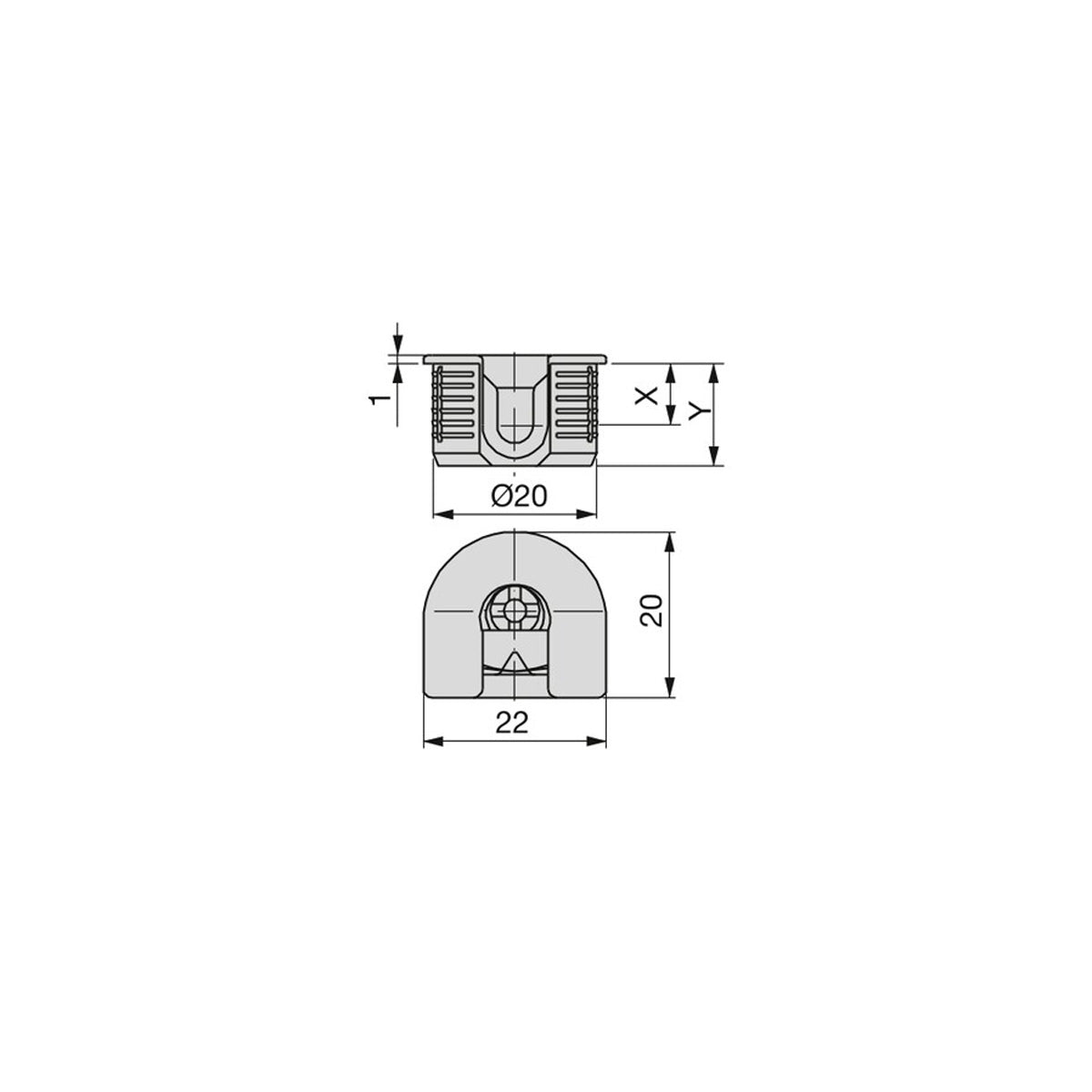 REGGIPIANO INTERPARETE FIX 20 8470907 20 PEZZI