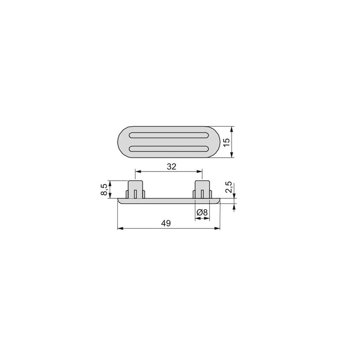 PATTINI DI PROTEZIONE NYLON 9017517 100 PEZZI