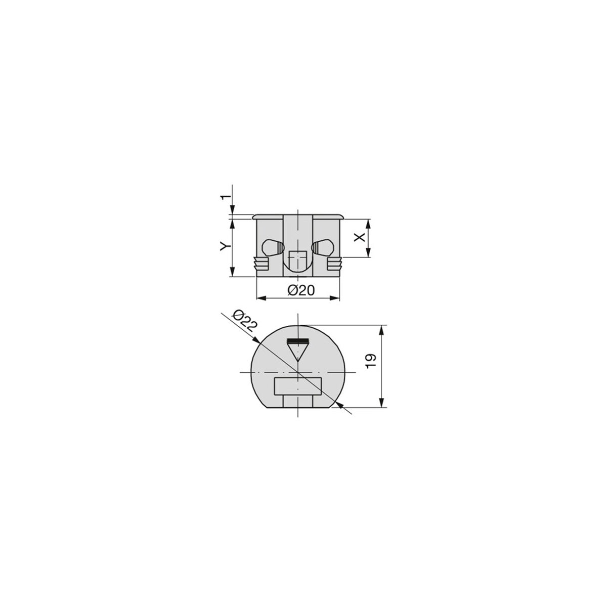 REGGIPIANO LUNA D20 BIANCO 9028215 50 PEZZI