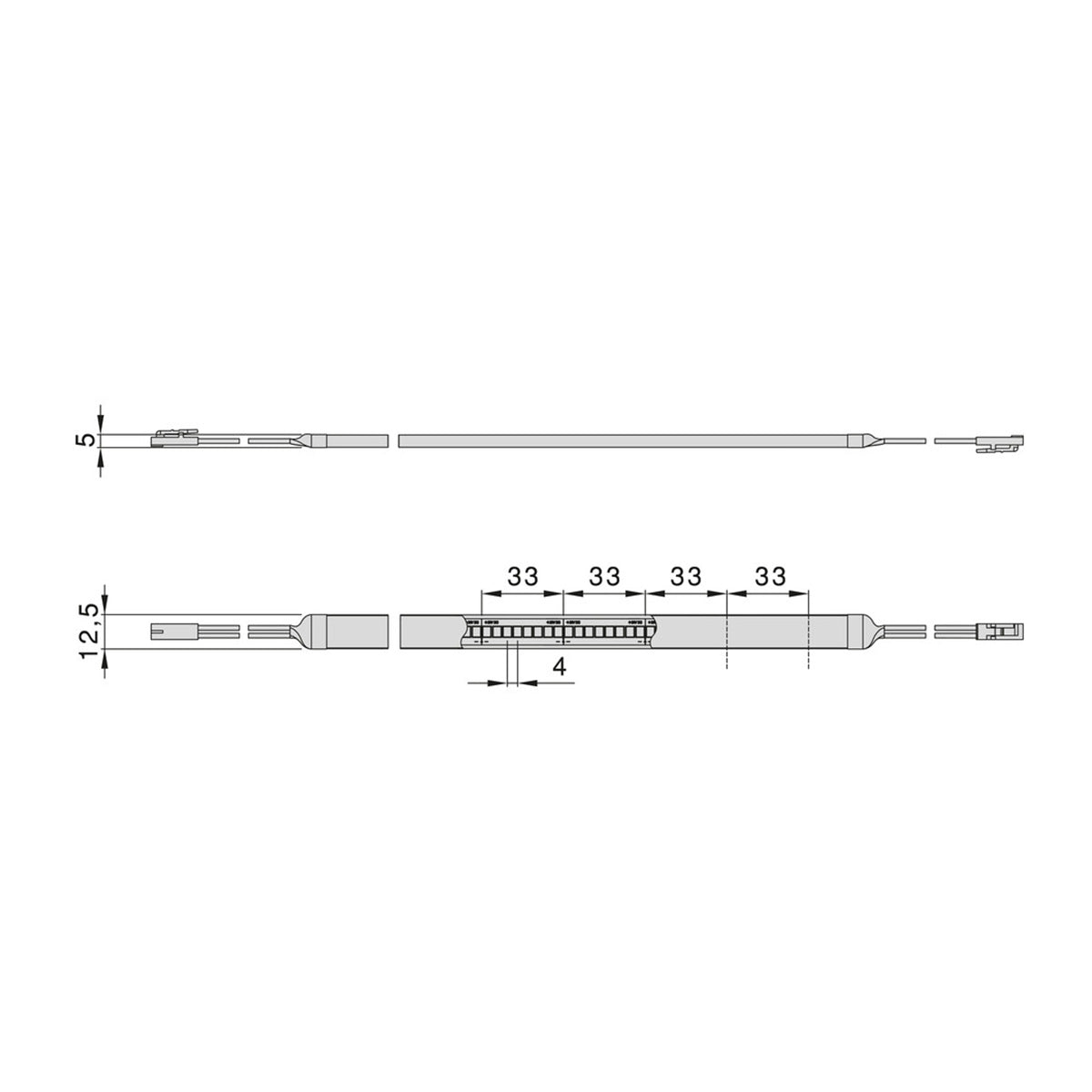 STRISCIA LED STR5 NEONLYNX-H 12X5 7.6/24MC 5219620