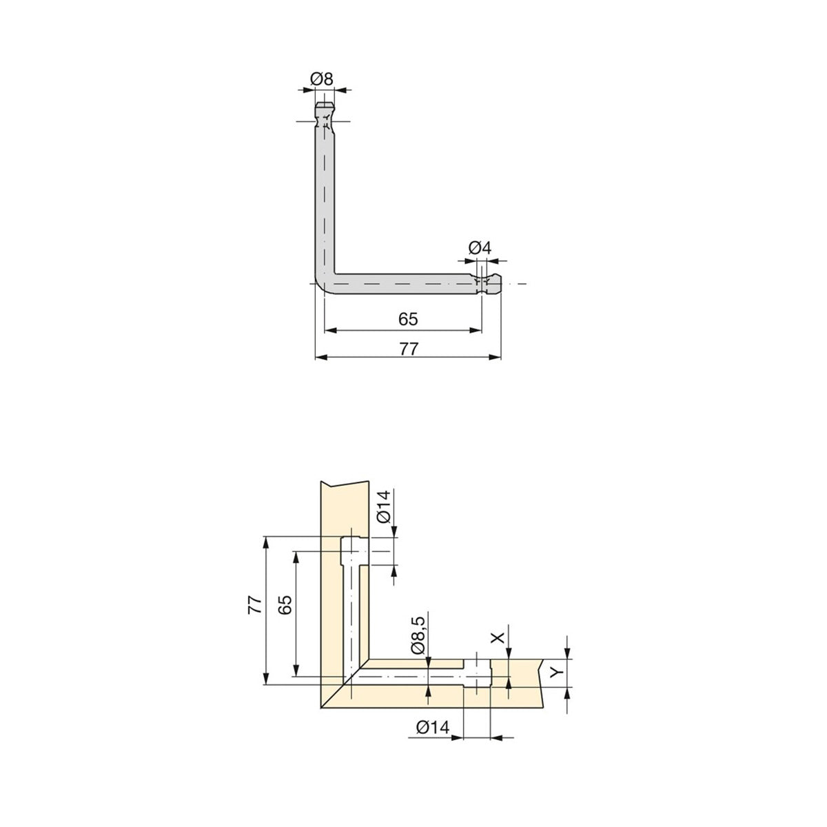 TIRANTI AD ANGOLO D8 ZINCATI 8011705