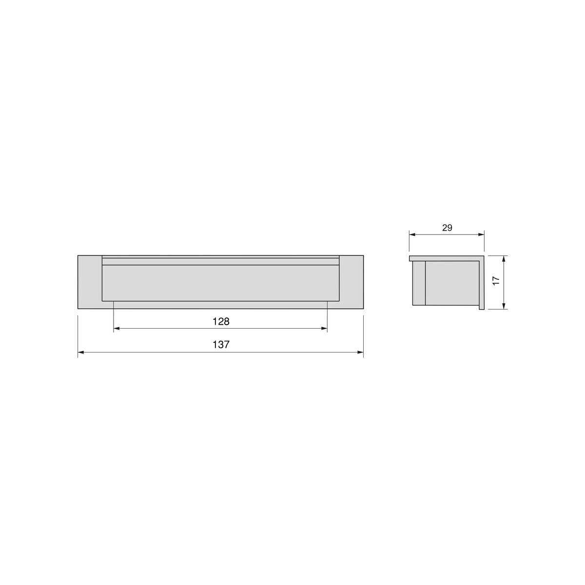 MANIGLIA SEDAVI 137 MM ZAMA ALLUMINIO 9291525