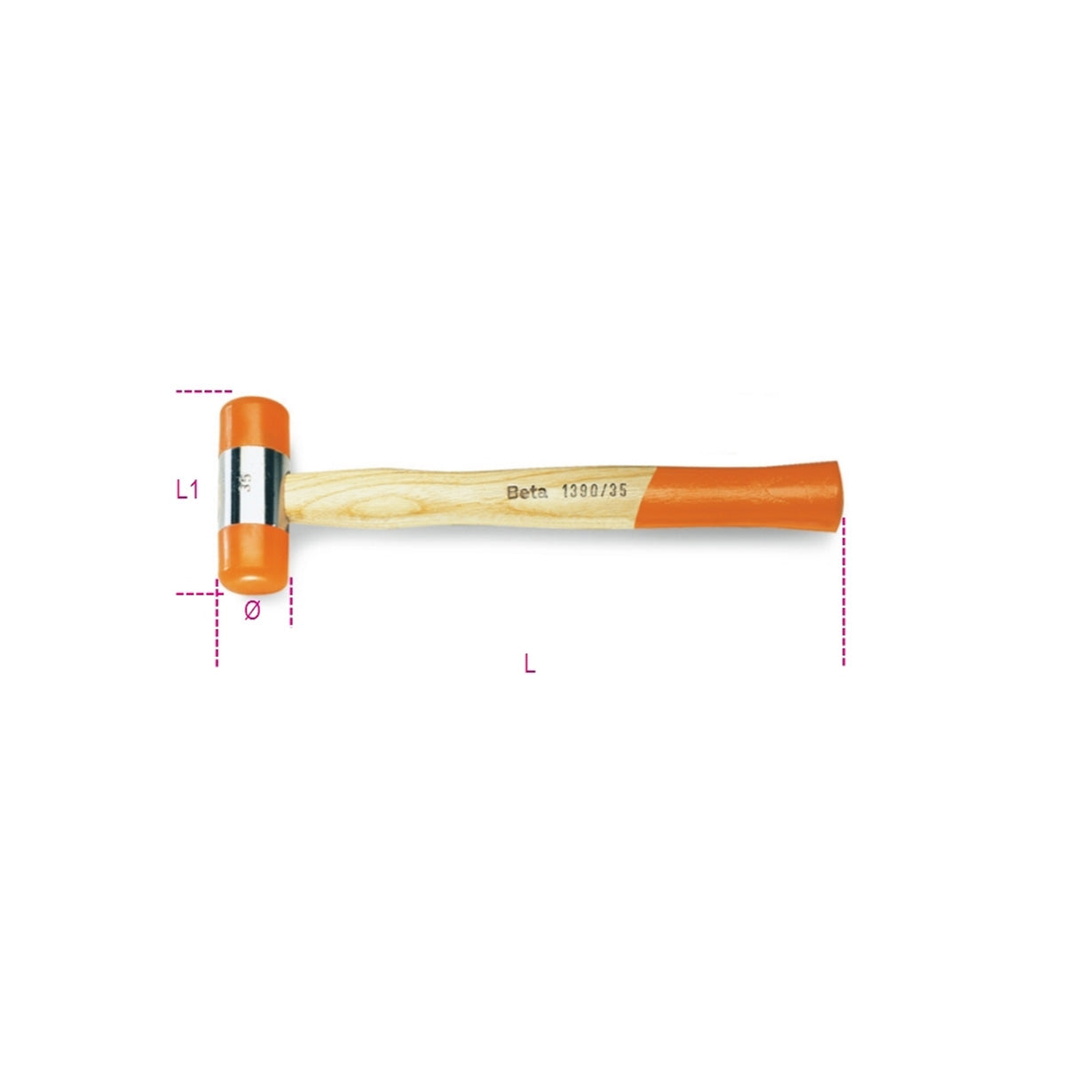 MAZZUOLE BATTENTI PLASTICA 45MM 1390
